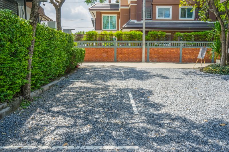 Gravel And Tar Paving